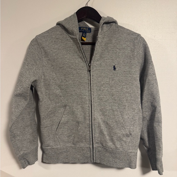 Polo Ralph Lauren Other - Polo Ralph Lauren Boys Gray Zip-Up Hoodie Size 10-12